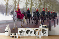 Guards on Parade military wallpaper for walls