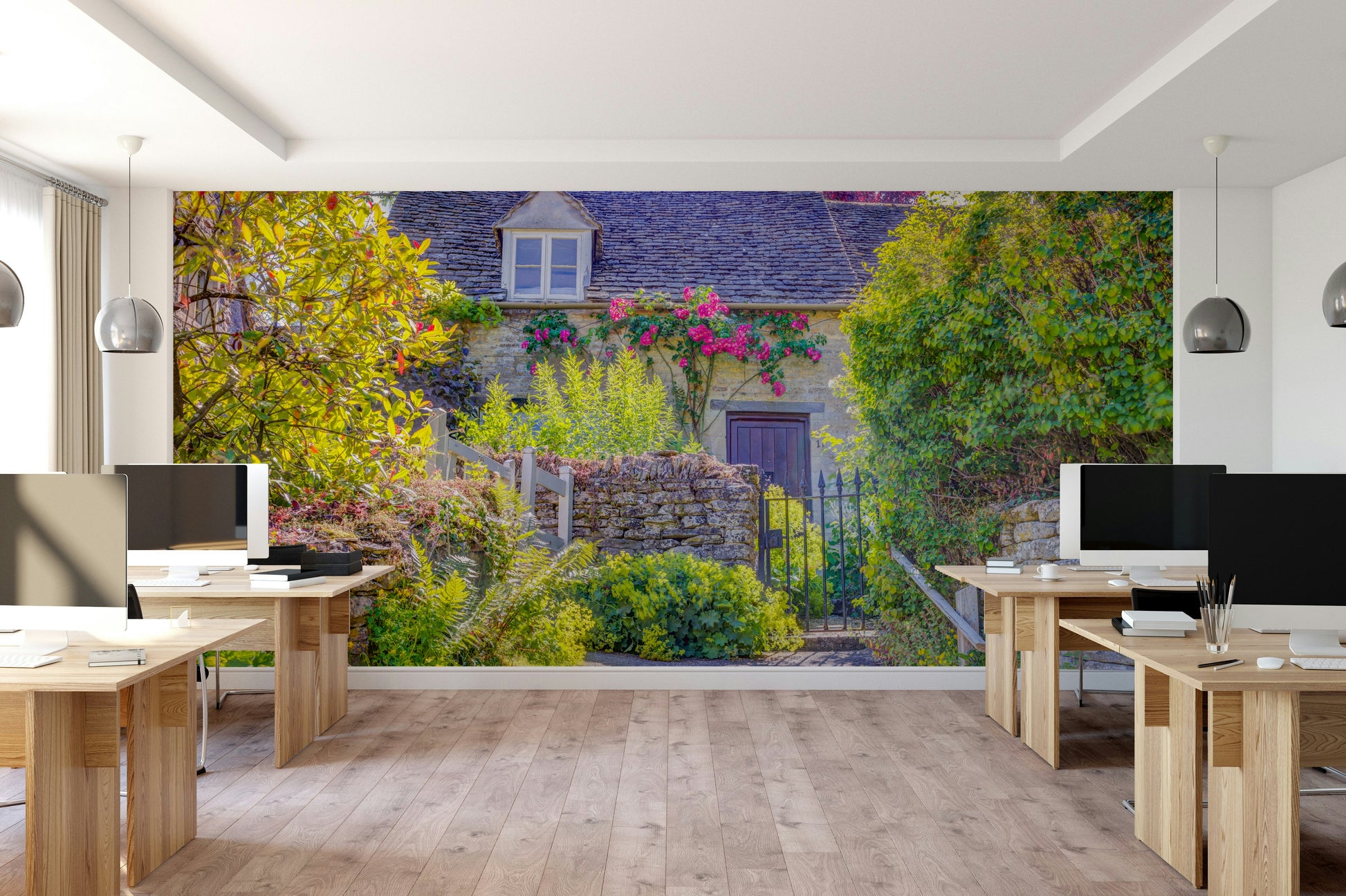 Quaint Country Cottage cozy wall covering

