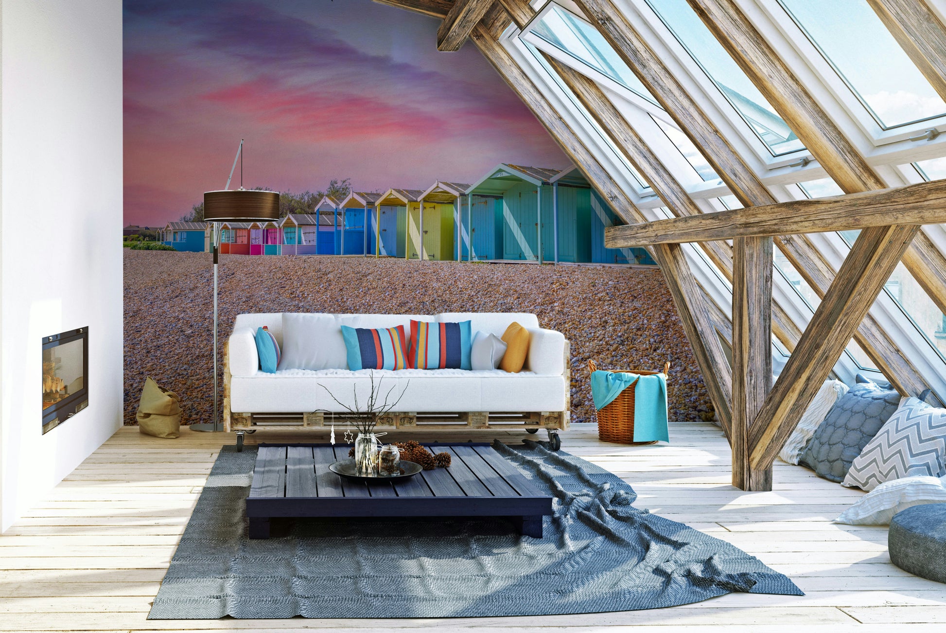 Beach Hideaways coastal wall covering

