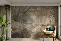 The wallpaper for walls being admired in a home.

