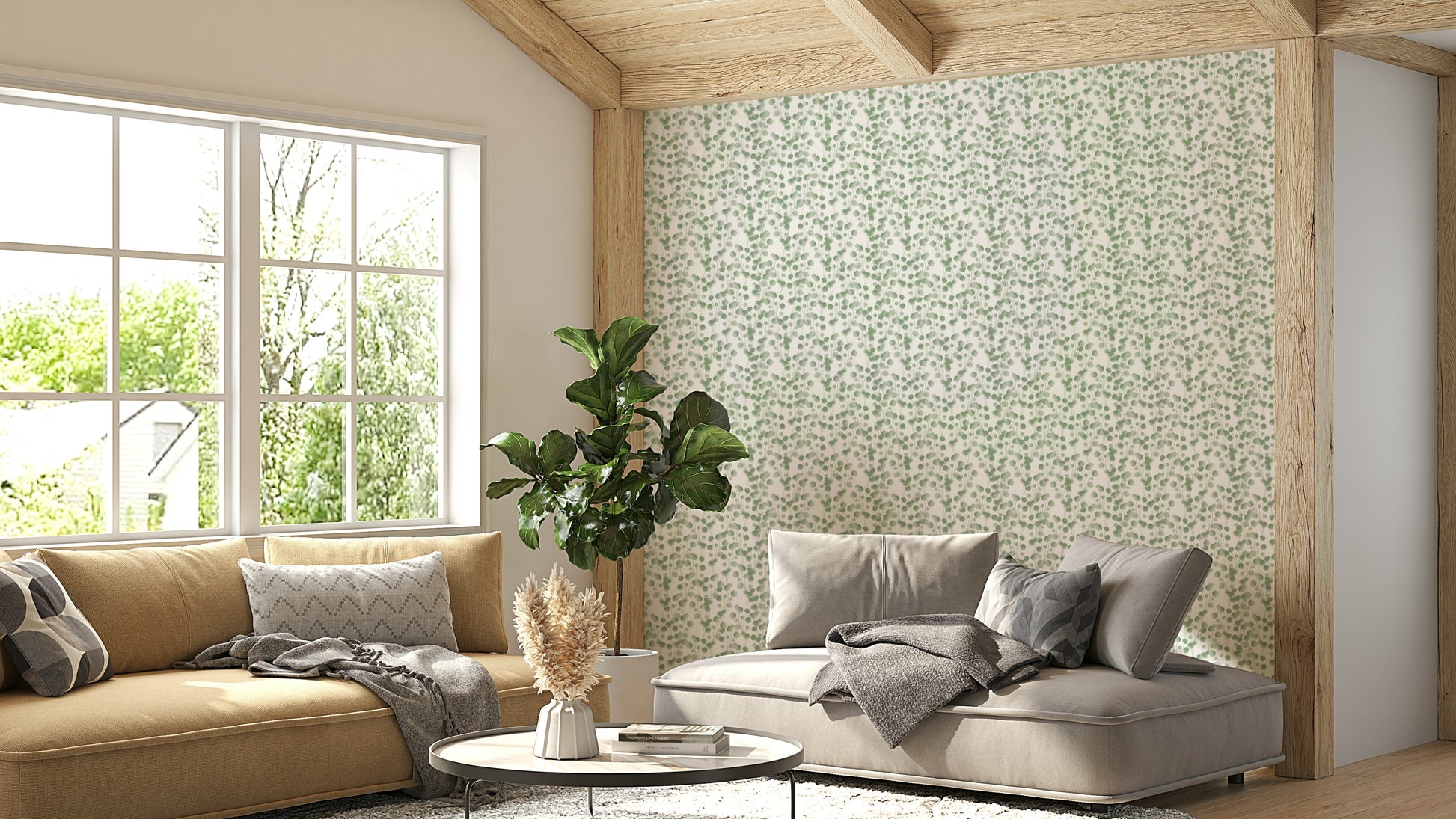 Eucalyptus Whisper botanical wall mural

