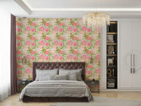 Rosy Reverie botanical wallpaper for walls

