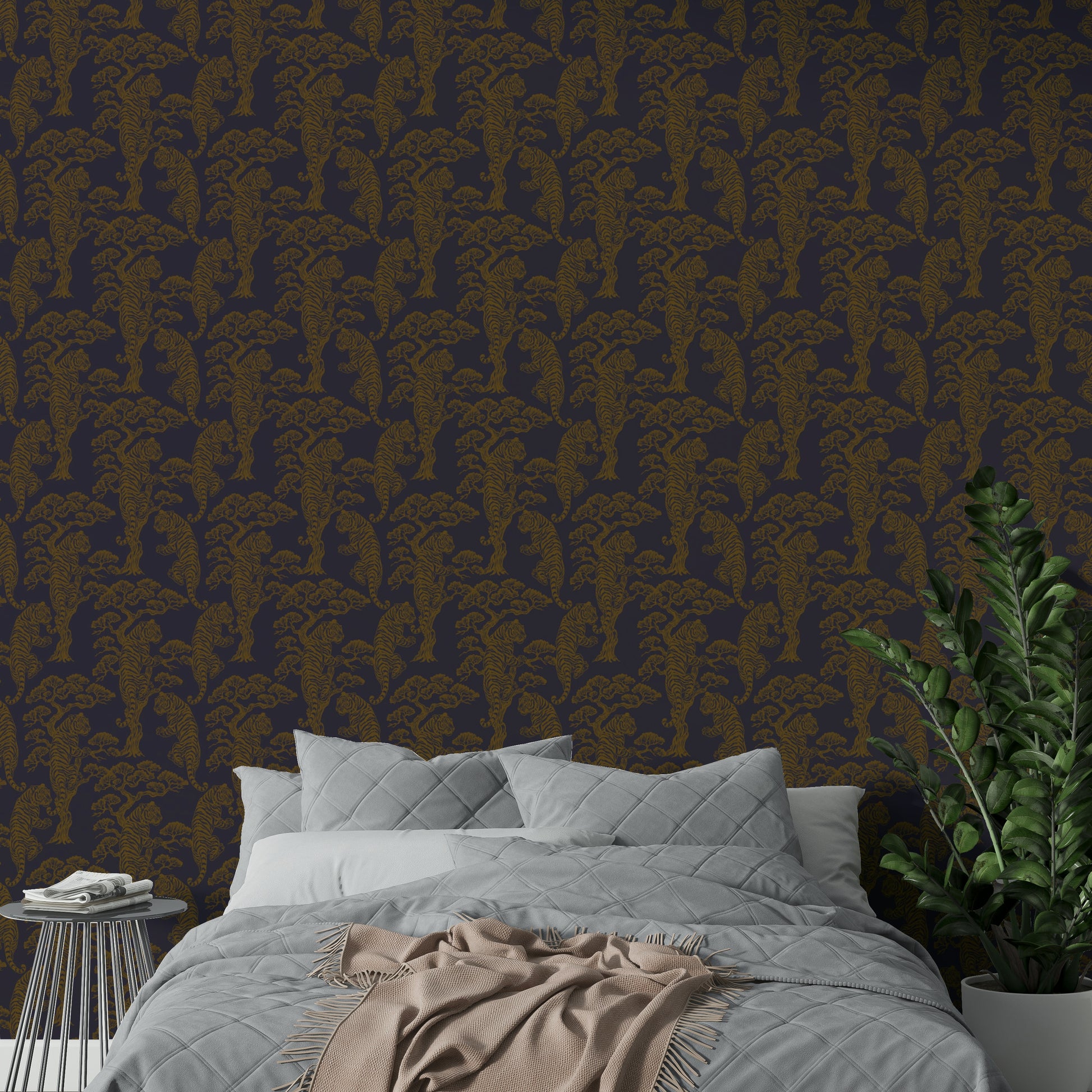Tiger Dynasty sophisticated wall covering

