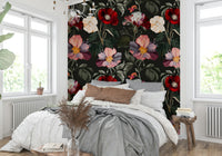 The wallpaper for walls being admired in a home.