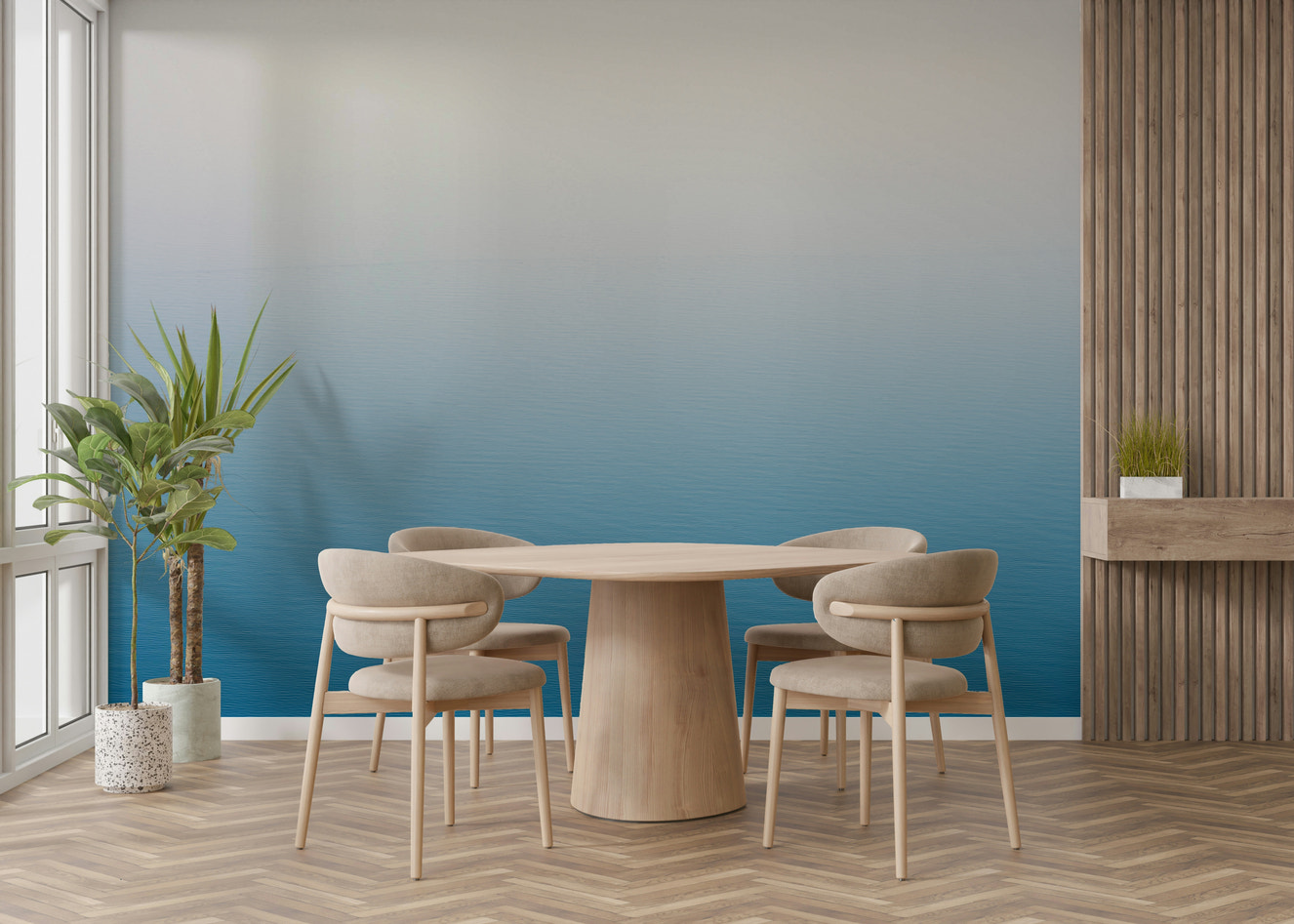 A beautiful panoramic view of the Dead Sea and its unique shoreline.

