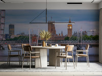 The wallpaper for walls being admired in a home.

