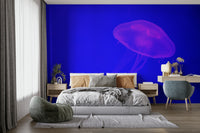 A beautiful tropical fish wall mural for a child's room.

