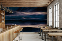 An artistic nature seascape mural for home decor.

