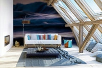 A beautiful abstract wave wallpaper mural for a modern home.

