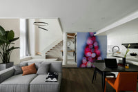 A detail shot of the elegant architecture and lights.

