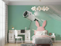 A serene abstract wall mural for your decor.

