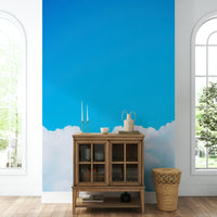 An artistic nature inspired mural for home decor.

