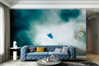 A beautiful immersive design wall mural for a living room.

