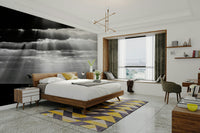 A beautiful modern art wall mural with simple shapes.

