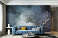 An artistic abstract pattern mural on minimalist wallpaper.

