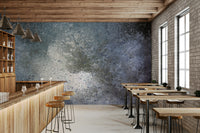 A calming abstract design wallpaper mural that defines a space.

