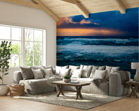 A contemplative stormy sky wallpaper mural for a feature wall.

