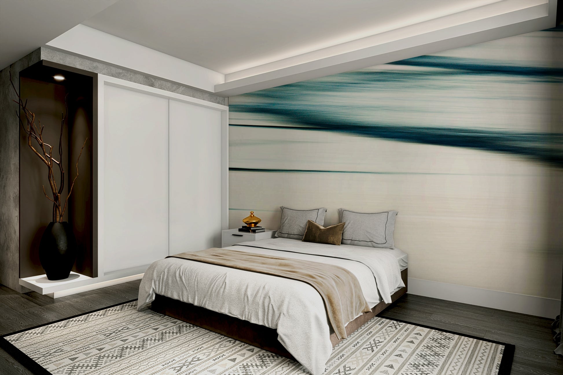 A classic abstract ocean wallpaper for walls.

