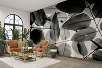 A classic abstract leaf wallpaper for walls.

