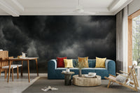 A contemplative stormy weather wallpaper mural for a feature wall.

