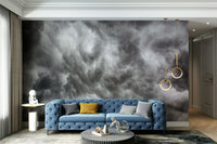 A serene stormy sky wall mural for your decor.

