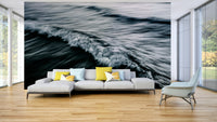 An artistic nature seascape mural for home decor.

