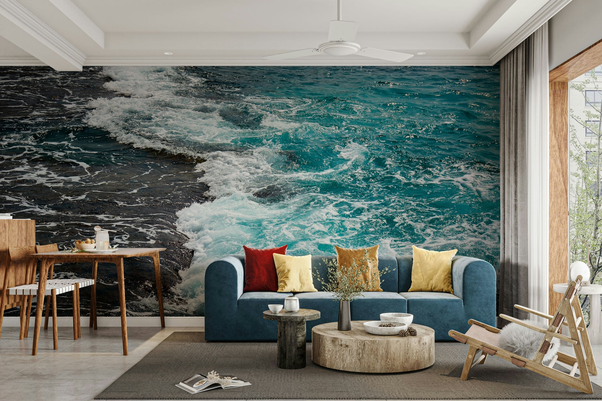 A tranquil Dor HaBonim wall mural for your decor.

