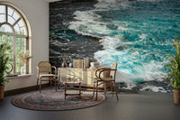 A beautiful coastal reserve wallpaper mural with sea view.

