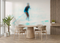 A contemplative beach view wallpaper mural for a feature wall.

