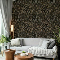 An artistic textured animal mural for home decor.

