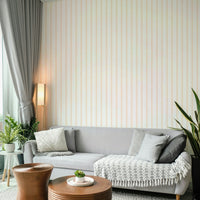 A beautiful pale peach stripe wallpaper mural for a modern home.

