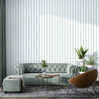 A beautiful modern stripe wall mural for a living room.

