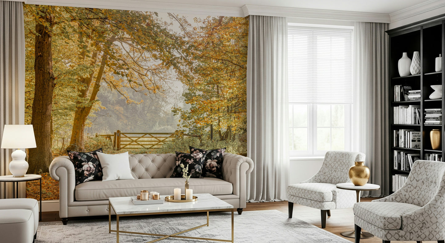 Autumn's Gateway Wall Mural