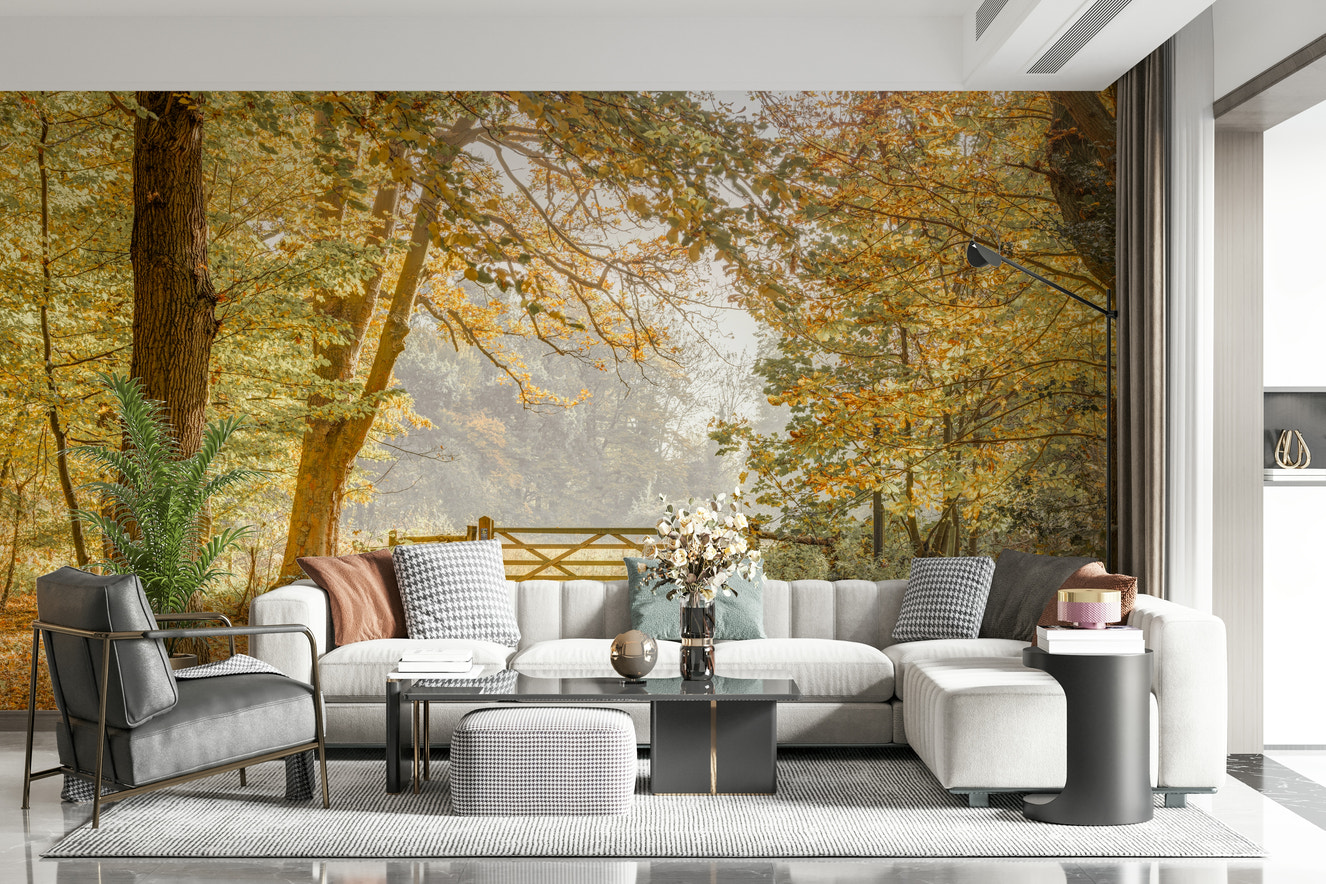 Autumn's Gateway Wall Mural