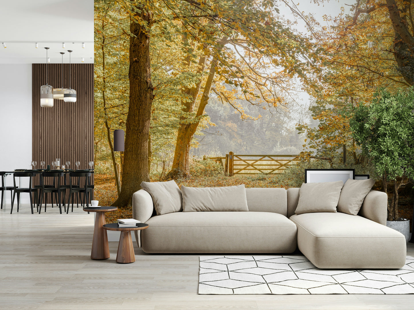 Autumn's Gateway Wall Mural