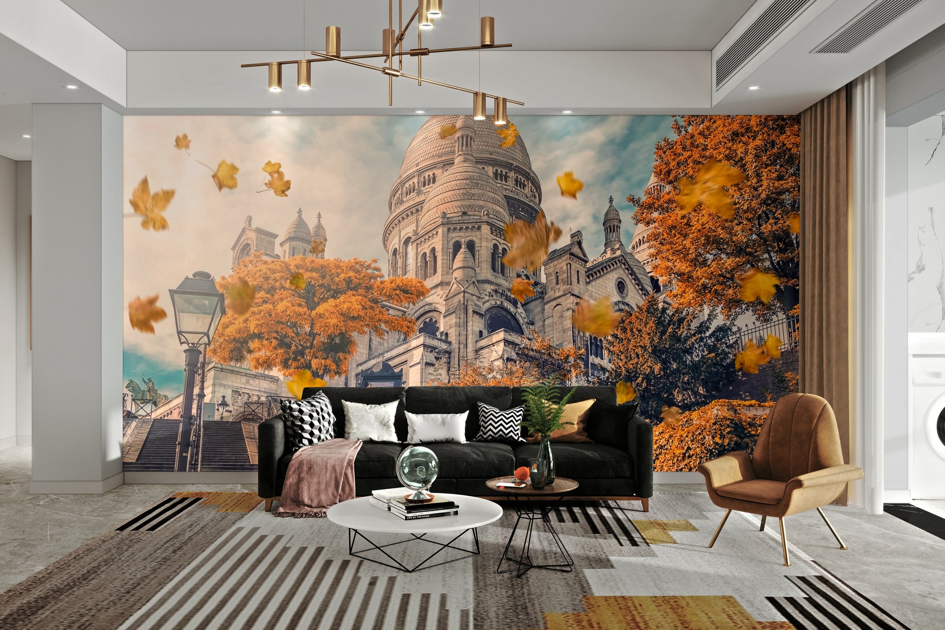 An artistic European street mural for home decor.


