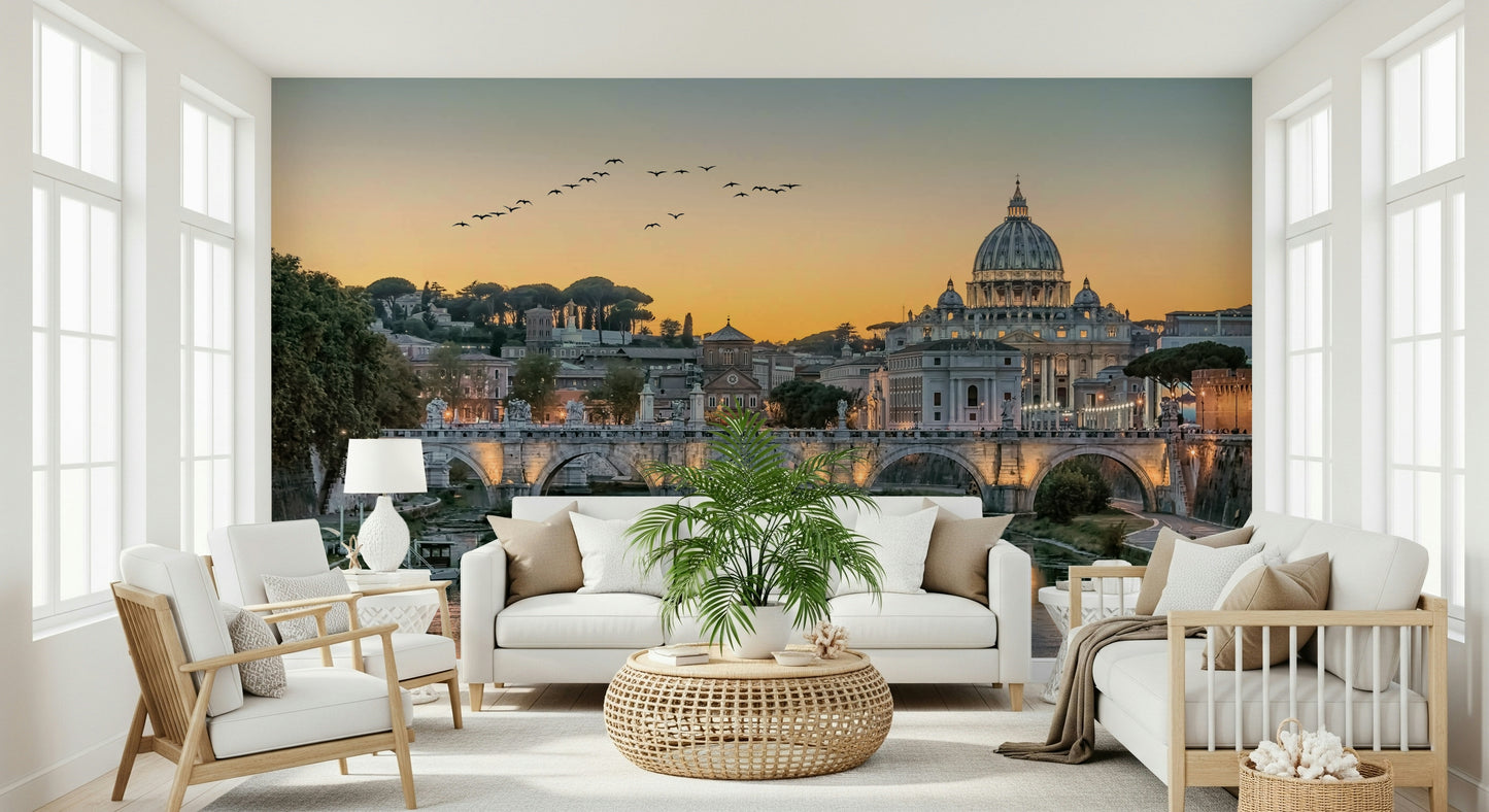 Rome's Golden Hour Wall Mural