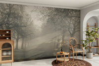 A classic forest path wallpaper for walls.

