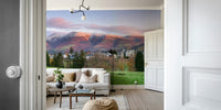 An artistic nature inspired mural for home decor.

