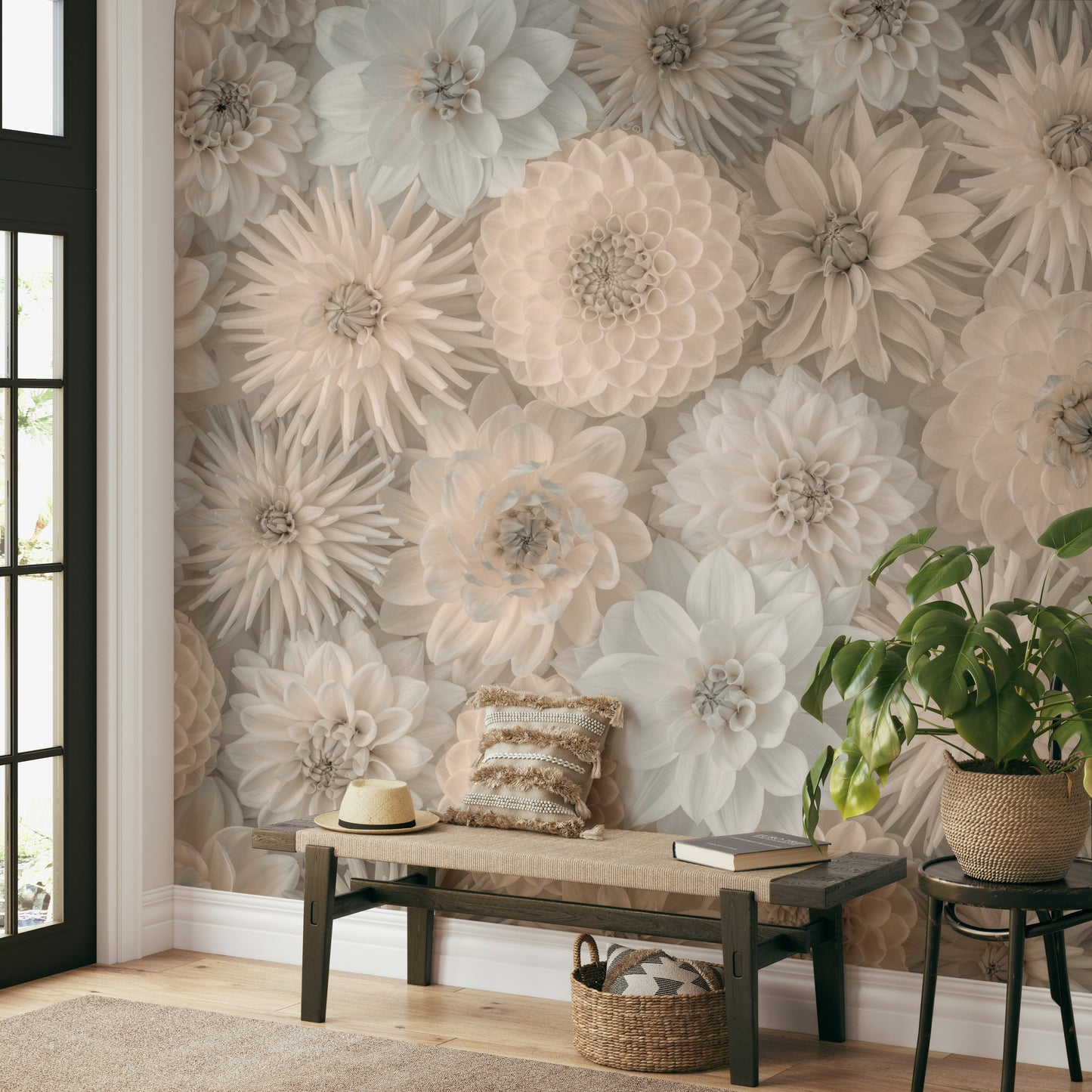 Lush Dahlia Tapestry Wall Mural
