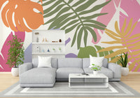 A serene jungle bloom wall mural for your decor.

