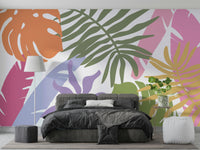 A classic floral wallpaper for walls with a vibrant theme.

