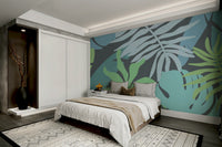 A contemplative tropical scene wallpaper mural for a feature wall.

