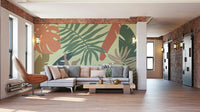 A classic leaf pattern wallpaper for walls.

