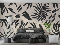 A serene abstract floral wall mural for your decor.

