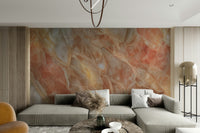 An artistic abstract pattern mural for home decor.

