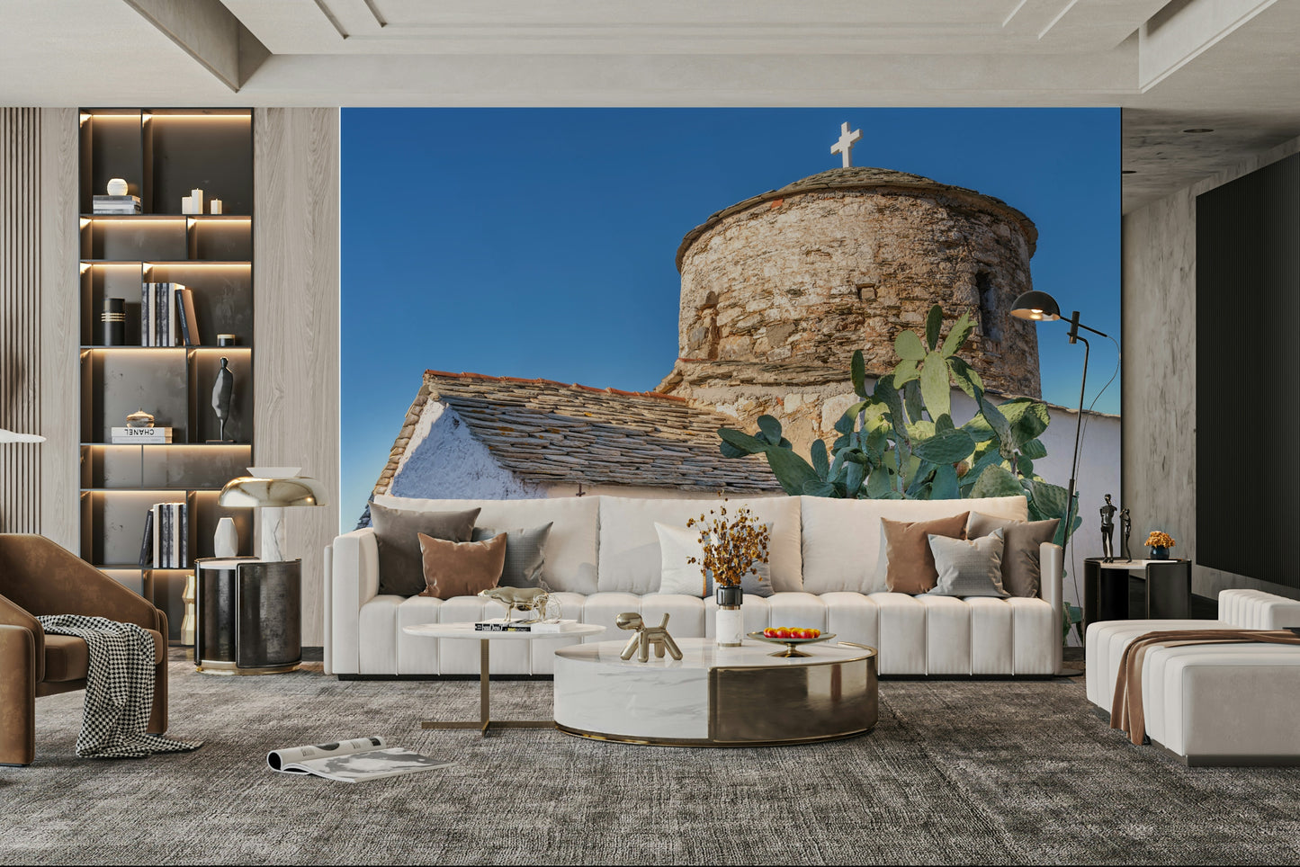 A classic island view wallpaper for walls.

