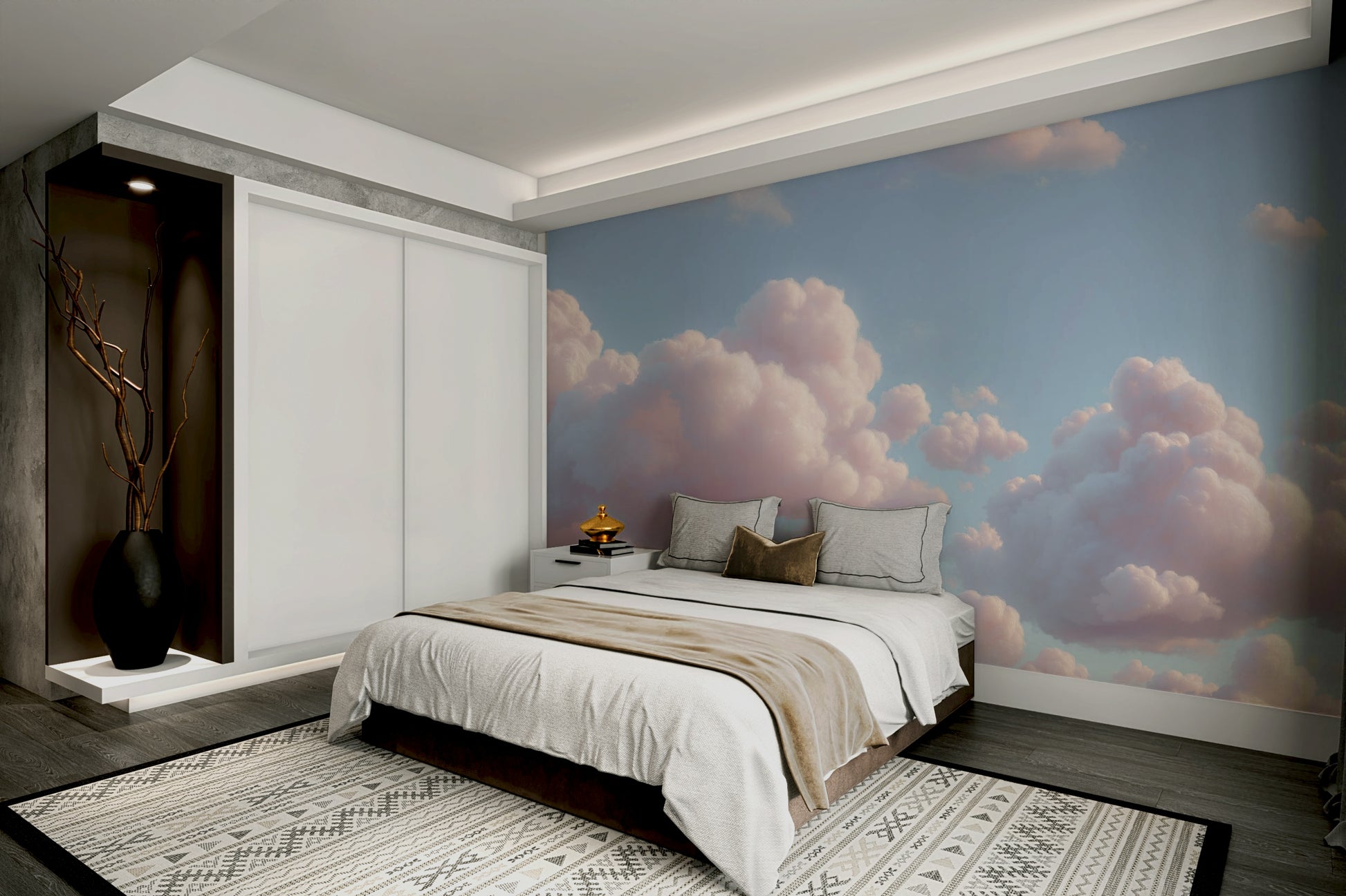 A tranquil abstract sky wall mural for your decor.

