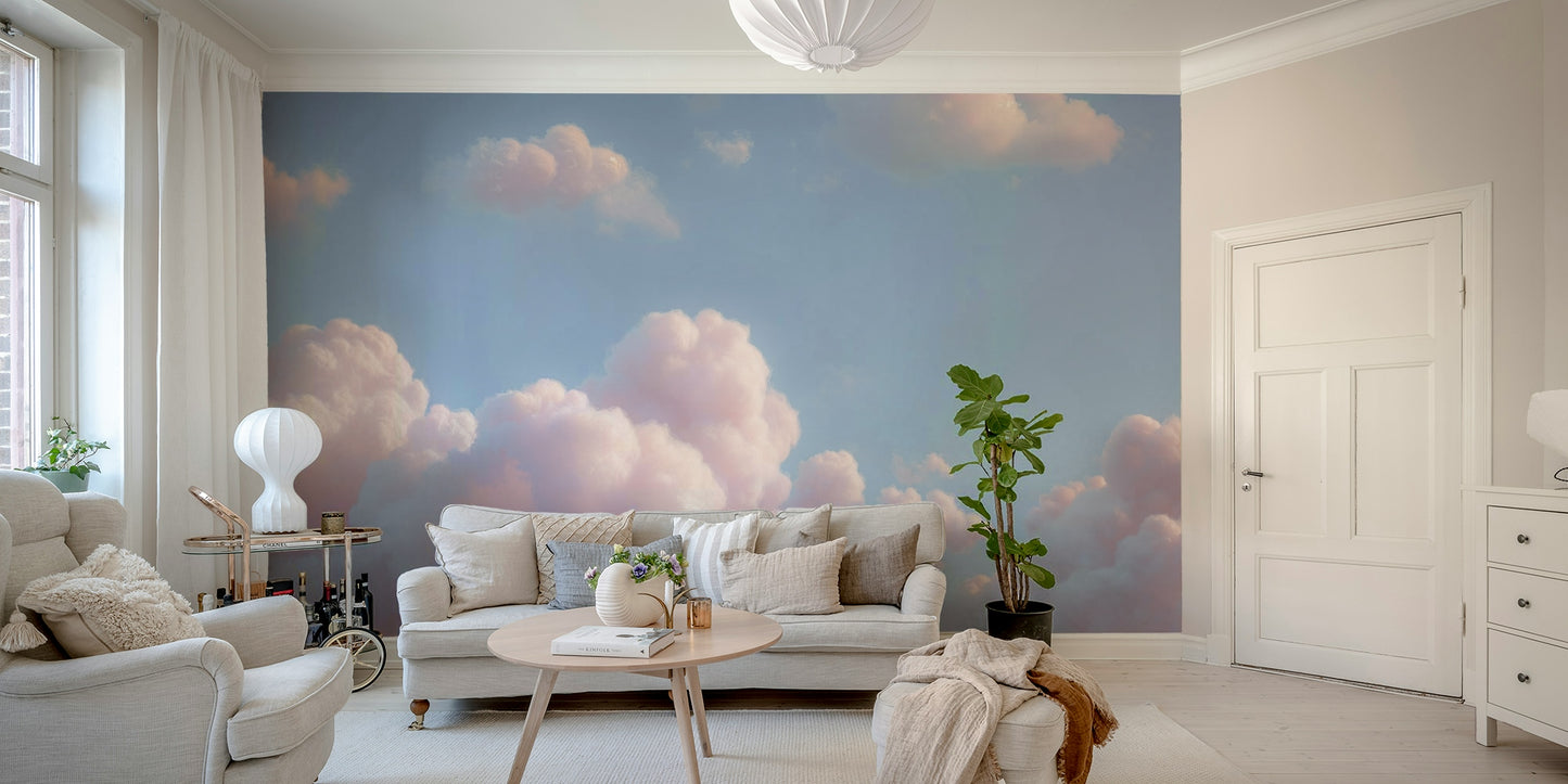 An artistic nature inspired mural for home decor.

