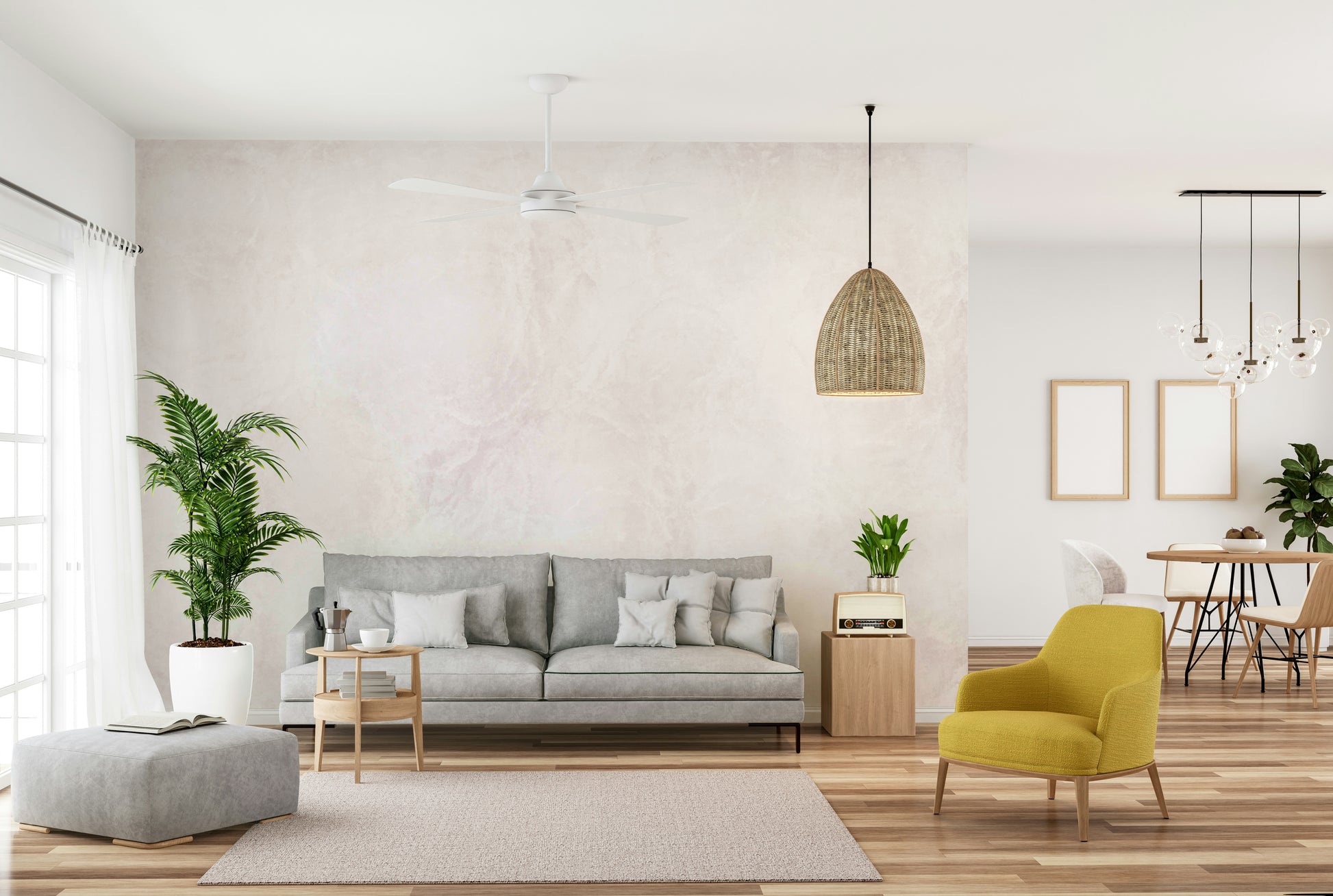 A beautiful antique linen wallpaper mural with subtle texture.

